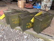 ammo boxes and gas nozzle