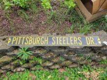 Metal Pittsburgh Steelers Dr sign