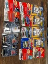 assorted cars in blister packs