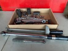 (3) Torque Wrenches, Sockets, Wrenches, & Extenders