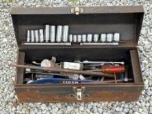 tool box with tools - SK sockets on top row