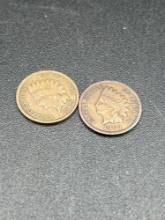(2) 1909 nice Indian cents