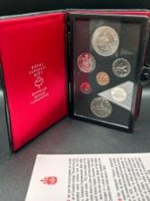 1975 Silver double dollar proof set Canada