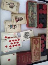 Early Playing Cards, Checkers, etc