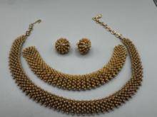Vintage Coro Necklace, Bracelet & Earring Set