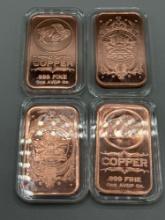 1oz Copper Bars bid x 4