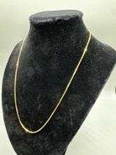 14k Gold Necklace 18 inches long 3.2 DWT