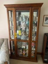 Nice Glass Front Lighted Curio Cabinet