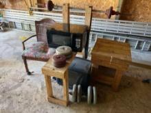 Weight Bench, Chair, Bench, TV