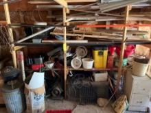Heater, Wood, Toolboxes, Contents