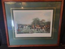 Sir Richard Sutton and the Quorn Hounds print painted by Francis Grant, egraved by Fredrick Bronley