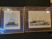 Pair of nice Nautical themed prints