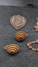 Beautiful Lot of Sterling Vermeil and Garnet Jewelry