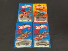 4 Hot Wheel Cars - The Hot Ones - 1980s