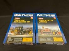 2 Walthers Cornerstone Sealed Unbuilt Miniature Building sets