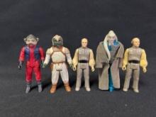 5 Star Wars Figures from late 1970s till early 1980s