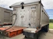 1988 East tri-axle aluminum dump trailer