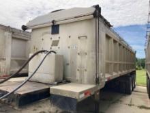 1978 East aluminum tri-axle dump trailer