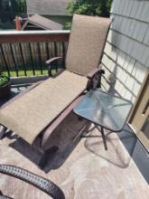 Patio furniture on master bedroom deck, 2 Chairs, lounger, 2 stands