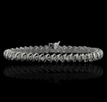 14KT White Gold 3.37 ctw Diamond Tennis Bracelet