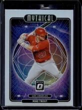 MIKE TROUT 2021 PANINI OPTIC MYTHICAL SILVER PRIZM SP