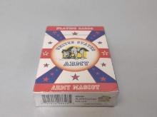 Vintage United States Army Mascot Playing Cards