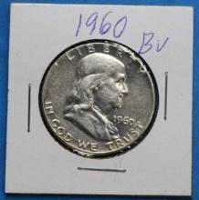 1960 Franklin Half Dollar Silver Coin
