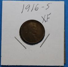 1916 S Lincoln Wheat Penny Cent