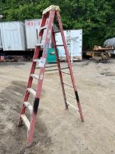 fiberglass ladder has been repaired but not warranted sold as is