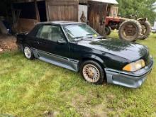 1988 FORD MUSTANG GT 5.0L V8, AUTOMATIC,  CONVERTIBLE, 2-DOOR, 80,215 MILES, VIN: 1FABP45E4JF130576
