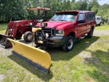 2002 FORD F250 XL SUPER DUTY, 4WD, W/ FISHER 8' MINUTE MOUNT 2 PLOW, 67,683 MILES