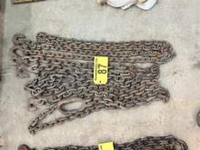 LOT OF 3-ASSORTED RIGGING CHAINS
