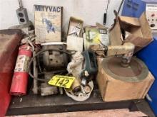 MISC. AUTOMOTIVE & TOOL LOT ON BENCH