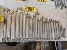 LOT OF (23) SNAP-ON COMBINATION SAE WRENCHES, 1 1/16" - 11/32"