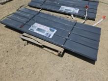 NEW 70pcs Grey Metal Roof Panels 3'X8'