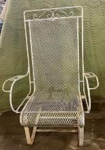 1960's Mesh Metal Rocking Chair