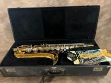 Nice Vintage Bundy Saxophone In Case
