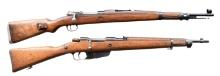 LOT OF TWO MILITARY SURPLUS BOLT ACTION RIFLES.