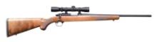 RUGER SCOPED CUSTOM MODEL 77/22 BOLT ACTION RIFLE.