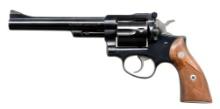 RUGER BLUED SECURITY-SIX DOUBLE ACTION REVOLVER.