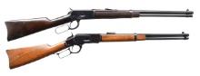 LOT OF TWO LEVER ACTION CARBINES.