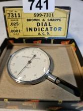 Brown & Shape Dial Indicator Range 1025" by .0001" Range