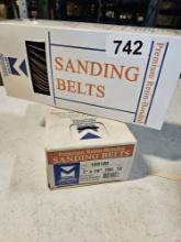 Premium Resin Bonded Sanding Belts 3x18" 180 Grit 10 in the box