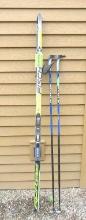 Pair of Fischer 172 Skating Cross Country Skis