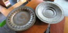 (2) Decorative Middle-Eastern Metal Plates