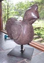 Concrete Chicken Sculpture