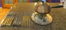 Copper Fondue Pot & Forks
