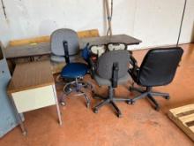 Asst Office Chairs and Tables