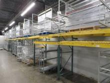 8FT TALL PALLET RACKING 42IN DEEP, 102IN BEAMS - SOLD BY THE OPENING