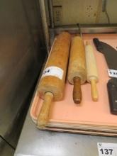 3 ROLLING PINS - ONE LOT
